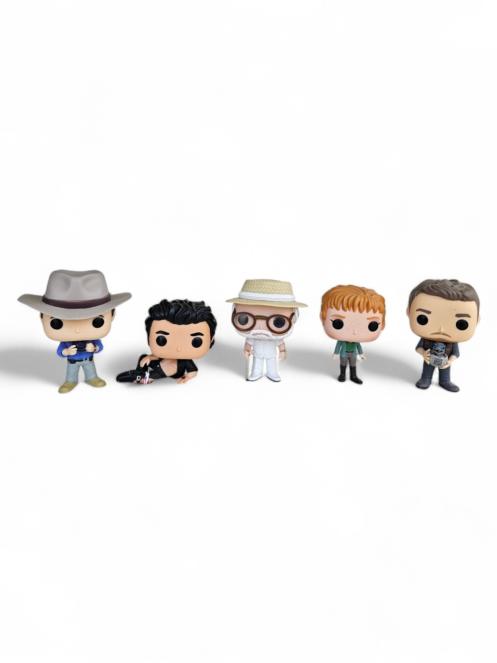Funko Pop Jurassic Park Lot Ian Malcolm Alan Grant Hammond Owen Loose Figures